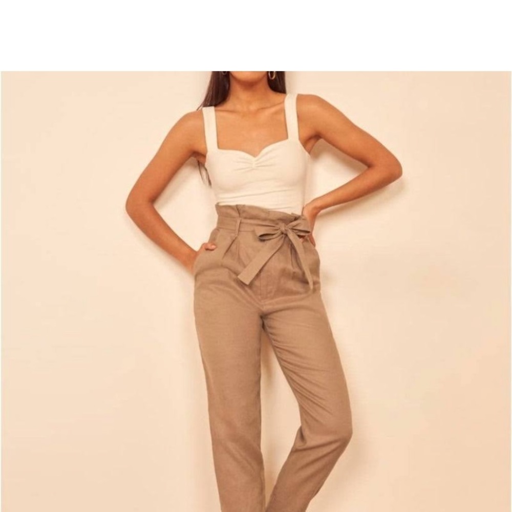 Reformation khaki pants